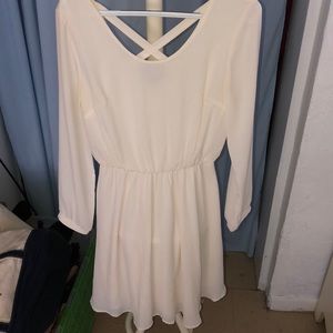 Long sleeve fit and flare dress